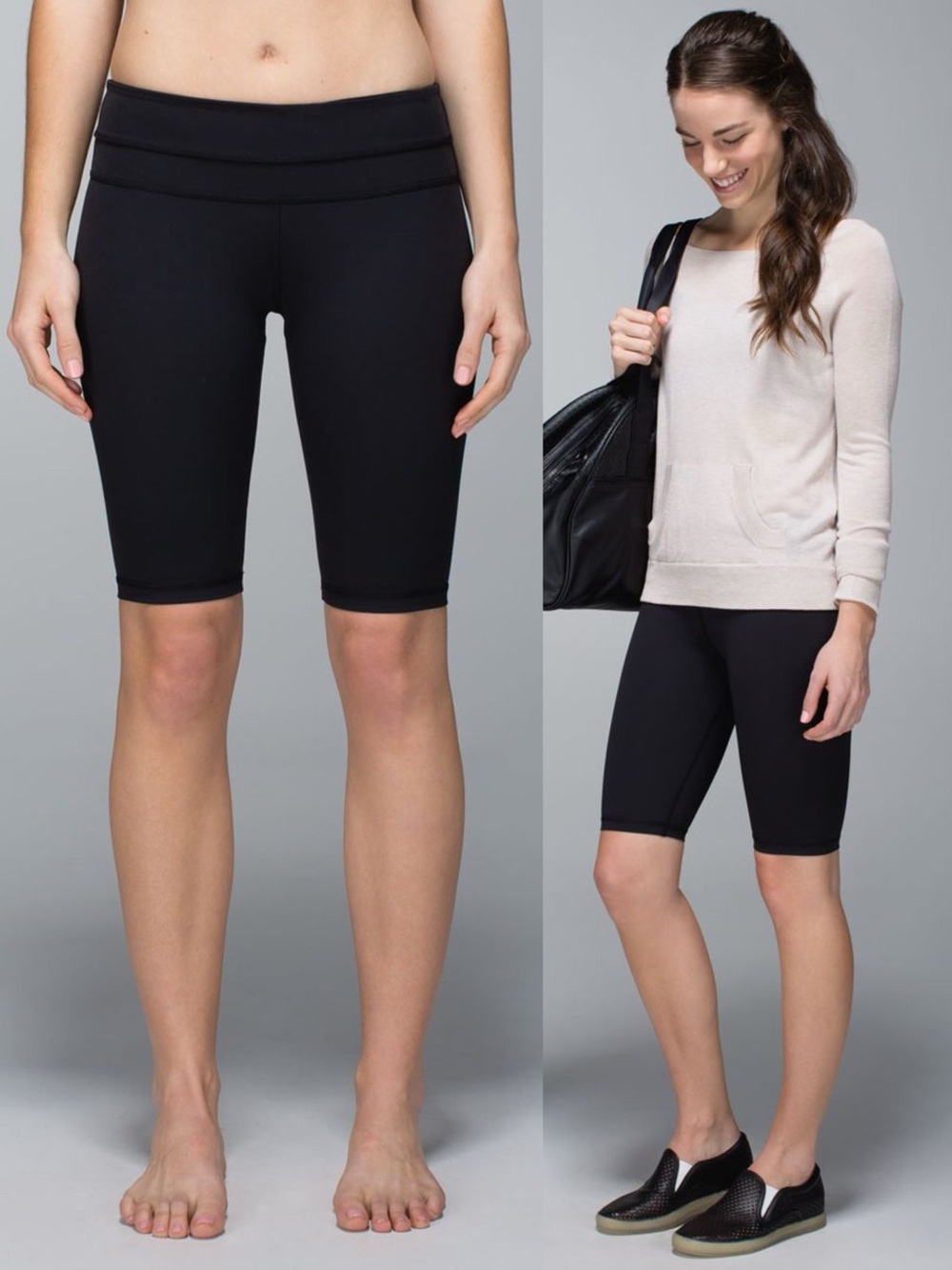 Lululemon • Groove Short *Full-On Luxtreme (Tall) black bike shorts compression